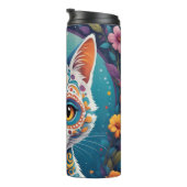 Zucker-Schädel-Kitty Thermosbecher (Nach rechts gedreht)