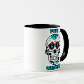 Zucker-Schädel/Krieger...POTS Tasse (VorderseiteRechts)