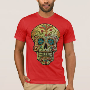 Zucker-Schädel-Kunst, Tag der Toten T-Shirt