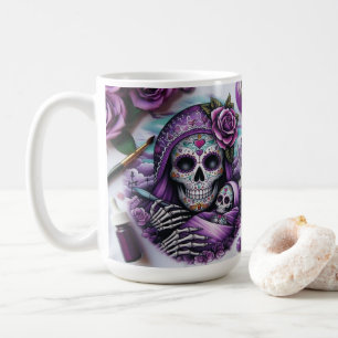 Zucker-Schädel-Mama und Baby Kaffeetasse