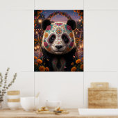 Zucker-Schädel-Panda Poster (Küche)