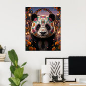 Zucker-Schädel-Panda Poster (Heimbüro)