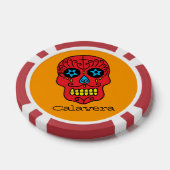 Zucker-Schädel Pokerchips (Einzeln)