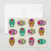 Zucker Schädel Postkarte (Vorne/Hinten)