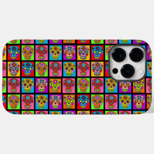 Zucker-Schädel-Quadrate Case-Mate iPhone 14 Pro Max Hülle