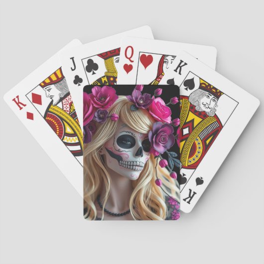 Zucker-Schädel-Spielkarten Spielkarten (Rückseite)