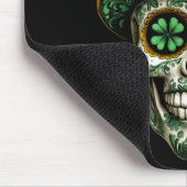 Zucker-Schädel-St.-Patrick-Tag der Regierung Mousepad (Ecke)