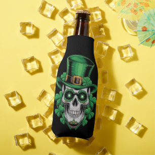 Zucker-Schädel-St.-Patrick-Tag Glücksklee  Flaschenkühler
