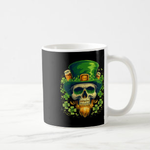 Zucker-Schädel-St.-Patricks-Tag Irischer Schädel L Kaffeetasse