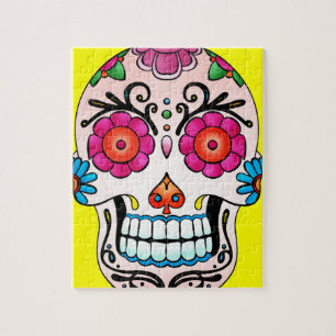 Zucker-Schädel - Tattoo-Kunst Puzzle