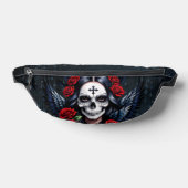 Zucker Schädelgel mit Rose. Bauchtasche (Ablage )