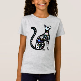Zucker-Schädelkalavera-Katze III T-Shirt