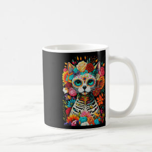 Zucker Schädelkatze Los Muertos La Catrina Tag T Kaffeetasse