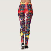 Zucker Schädellegings farbenfrohe Fiesta Pants Leggings (Rückseite)