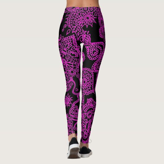 Zucker-Schädellegings Leggings (Rückseite)