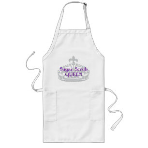 Zucker scheuert Königin-Prinzessin Crown Lange Schürze