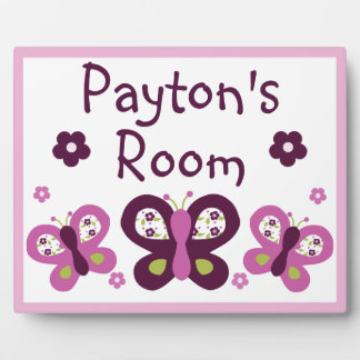 Zucker-Schmetterling und Blume Mod Plaque 8x10 Fotoplatte