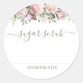 Zucker-Scrub-Etikett Runder Aufkleber