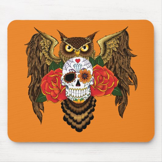Zucker SKull-Rose Mousepad (Vorne)
