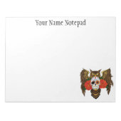 Zucker SKull-Rose Notizblock (Vorderseite)