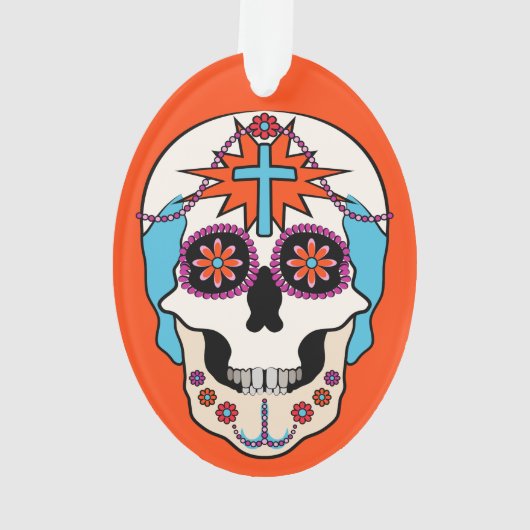 Zucker-Skulls Grafik Ornament (Rückseite)