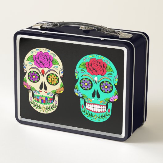 Zucker Skulls Metal Lunchbox (Rückseite)