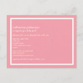 Zucker & Spice Girl Babydusche Postkarte (Rückseite)