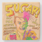 Zucker! Steinuntersetzer (Vorderseite)