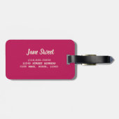 Zucker streut farbenfrohe Backkristalle Geschenk Gepäckanhänger (Rückseite horizontal)