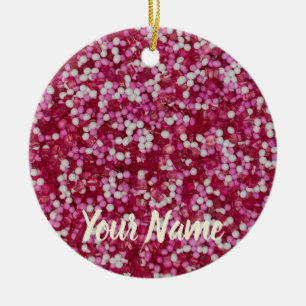 Zucker streut farbenfrohe Backkristalle Geschenk Keramik Ornament