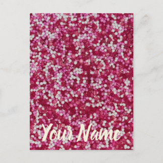 Zucker streut farbenfrohe Backkristalle Geschenk Postkarte