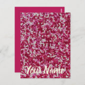 Zucker streut farbenfrohe Backkristalle Geschenk Postkarte (Vorne/Hinten)