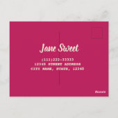 Zucker streut farbenfrohe Backkristalle Geschenk Postkarte (Rückseite)