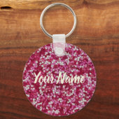 Zucker streut farbenfrohe Backkristalle Geschenk Schlüsselanhänger (Vorderseite)