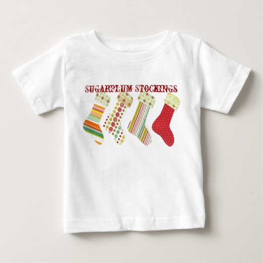 Zucker-Strumpf Baby T-shirt (Vorderseite)