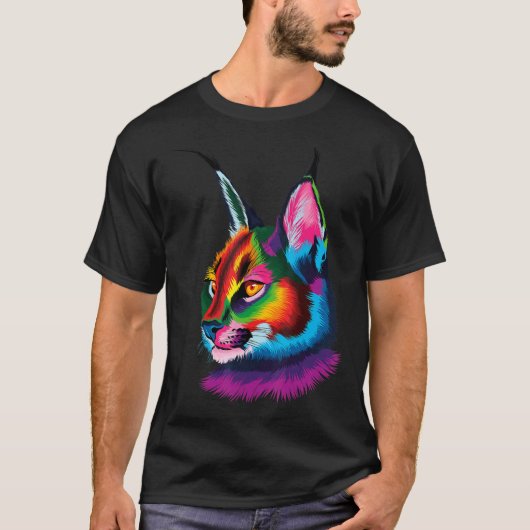 Zucker süße Luchs Katze T-Shirt (Vorderseite)