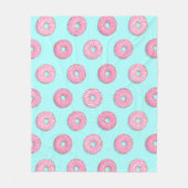 Zucker Sweet Pink Glazed Donuts Fleecedecke (Vorderseite)