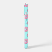 Zucker Sweet Pink Glazed Donuts iPhone 15 Hülle (Linke Seite)