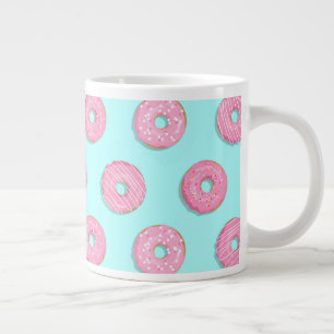 Zucker Sweet Pink Glazed Donuts Jumbo-Tasse