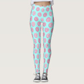 Zucker Sweet Pink Glazed Donuts Leggings (Vorderseite)