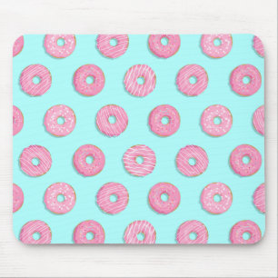 Zucker Sweet Pink Glazed Donuts Mousepad