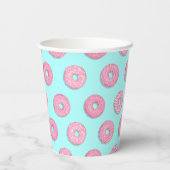 Zucker Sweet Pink Glazed Donuts Pappbecher (Rückseite)