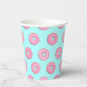 Zucker Sweet Pink Glazed Donuts Pappbecher (Links)