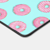 Zucker Sweet Pink Glazed Donuts Schreibtischunterlage (Ecke)
