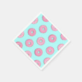 Zucker Sweet Pink Glazed Donuts Serviette (Ecke)