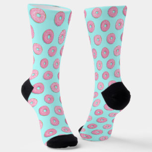 Zucker Sweet Pink Glazed Donuts Socken