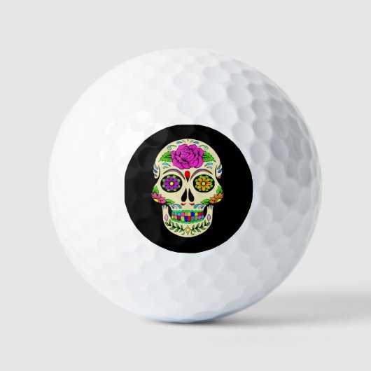 Zucker-Totenkopf-Golfbälle Golfball (Vorderseite)