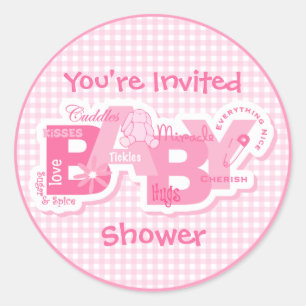 Zucker-u. Gewürz-Häschen-Duschen-Aufkleber Runder Aufkleber