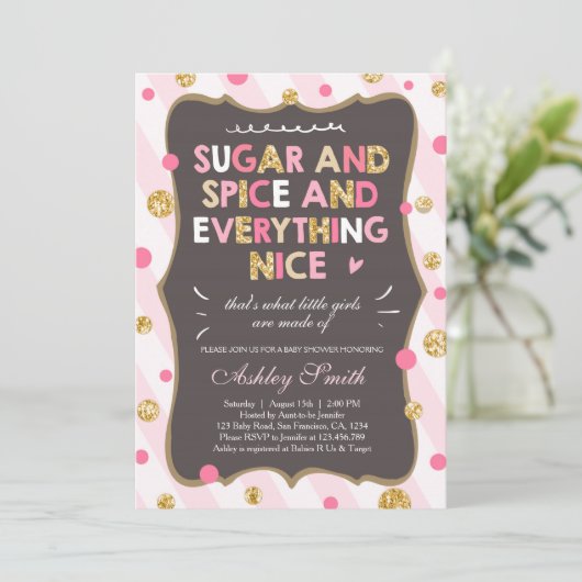 Zucker-und Einladung (Stehend Vorderseite)