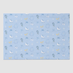 Zucker und Eisfigur Skate Eiseis Skate Winter Blue Seidenpapier